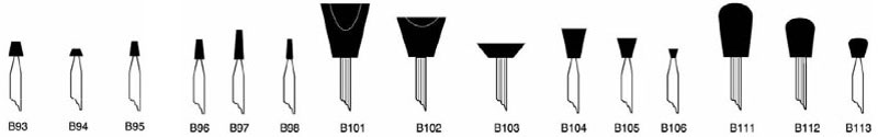 B Shapes Mounted Points